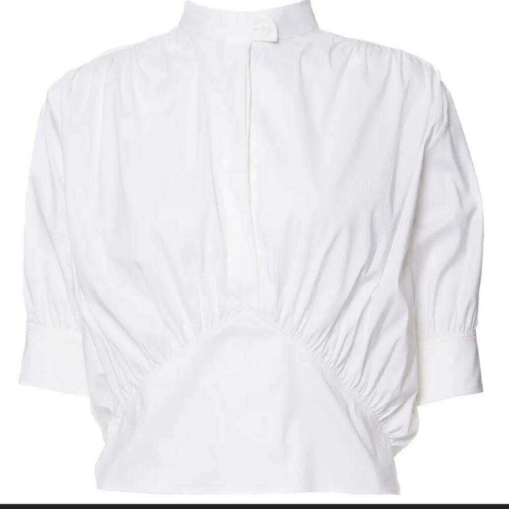 By Any Other Name
Mock Neck Three-Quarter Sleeve Blouse